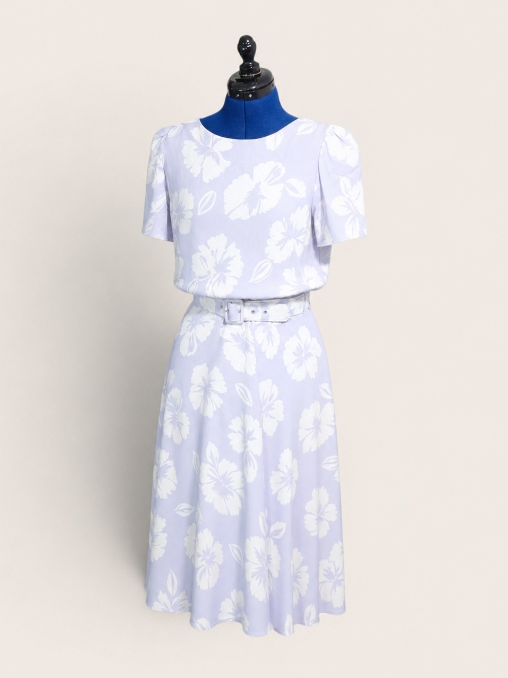 Jonathan Martin Vintage Floral Dress with Belt